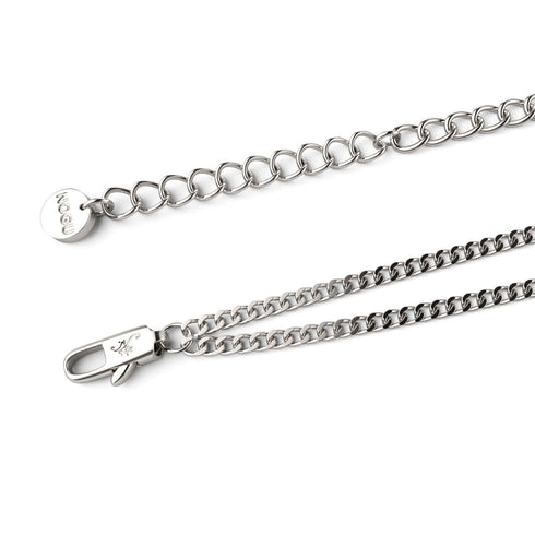 Chakra arc-en-ciel | Collier chaîne 7 pierres précieuses | Argent